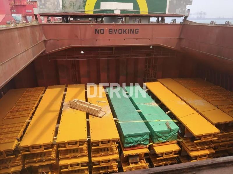 4 axles 40ft flatbed trailer will be shipped to west africa