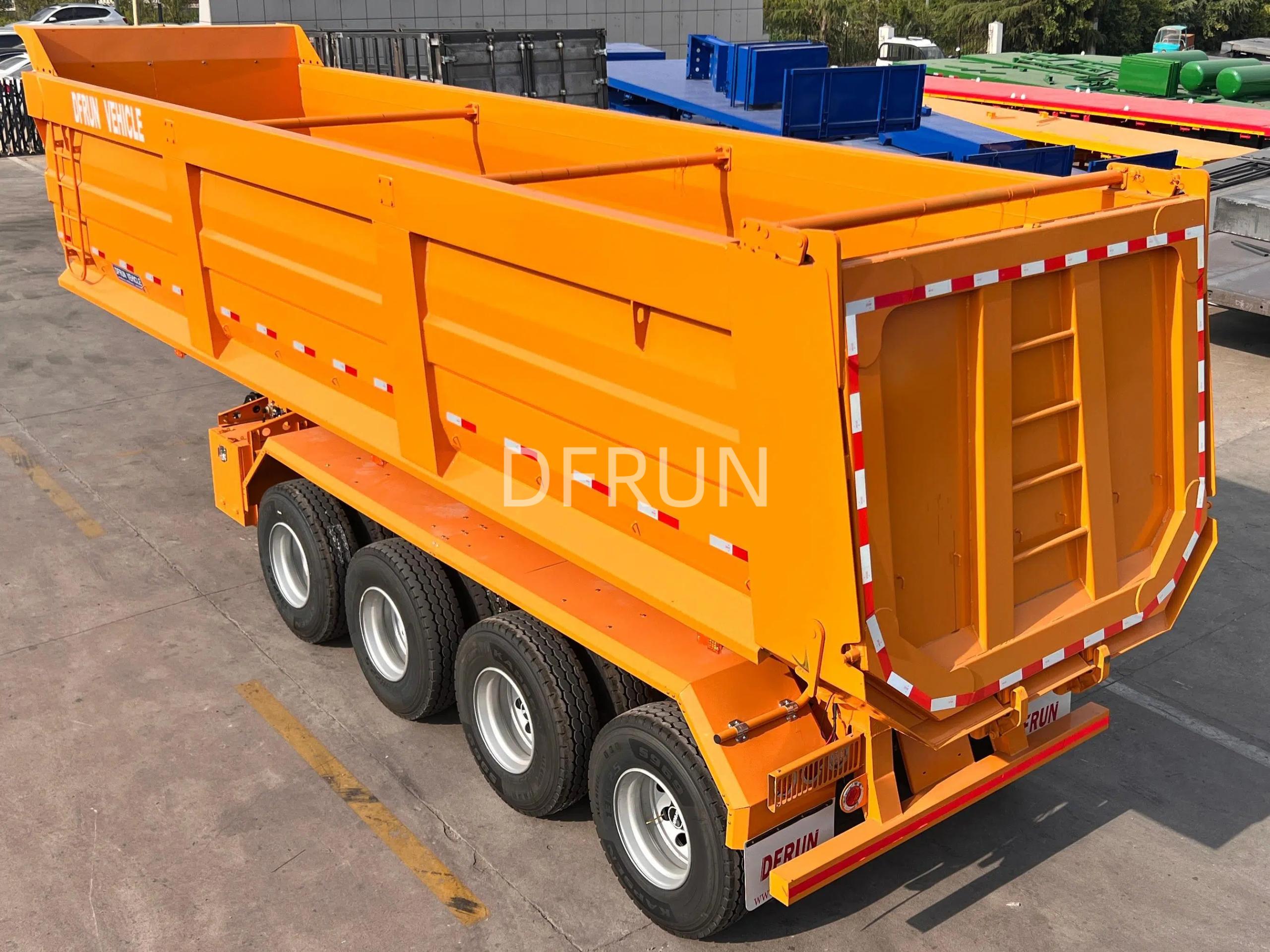 4 axles 40m³ tipper trailer will be shipped to Senegal