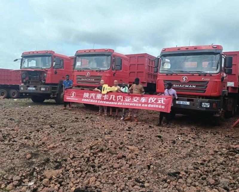 SHACMAN & Guinea tractor dump semi-trailers delivered in batches
