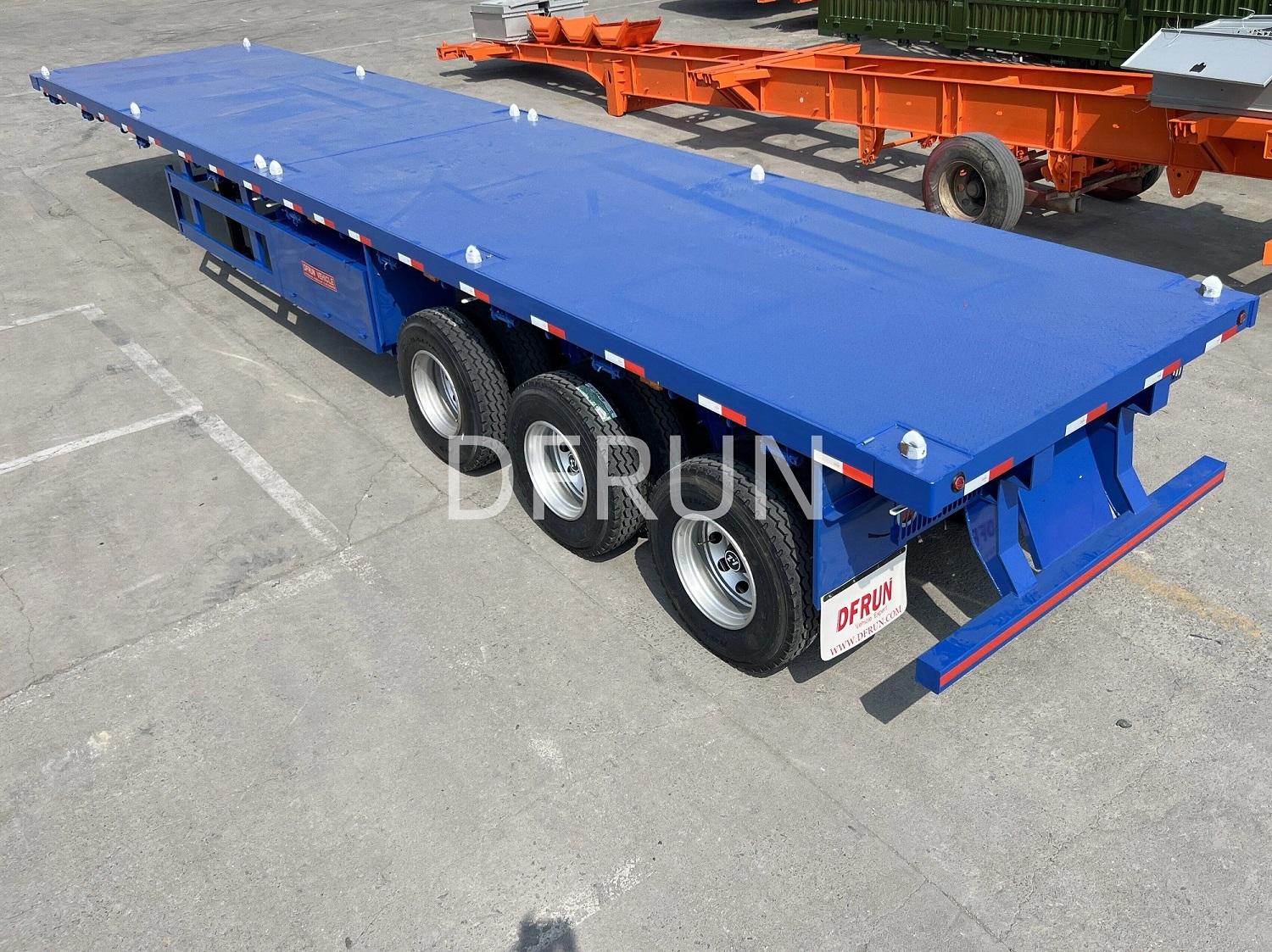 DFRUN 3 axles 40ft flatbed trailer will be shipped to Rwanda