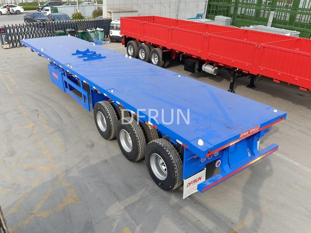 DFRUN 3 Axles 40ft Flatbed Trailer will be shipped to Angola